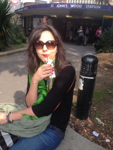 Hypo-treating on the streets of London.