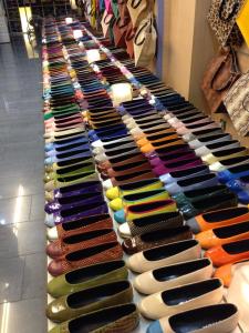 Shoes in every possible colour combination. (Barcelona 2013)