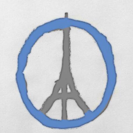 Jean Julien's 'Peace for Paris' sketch gets the WDD treatment.