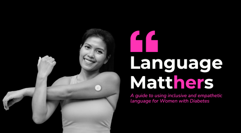 Screenshot of cover of Language MattHERs resource for women with diabetes